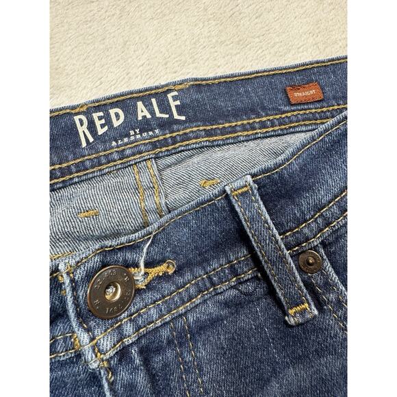 Red Ale By Alesbury Octavia Jeans Mid Indigo Slim Straight Stretch Denim 32x30 - Picture 11 of 12
